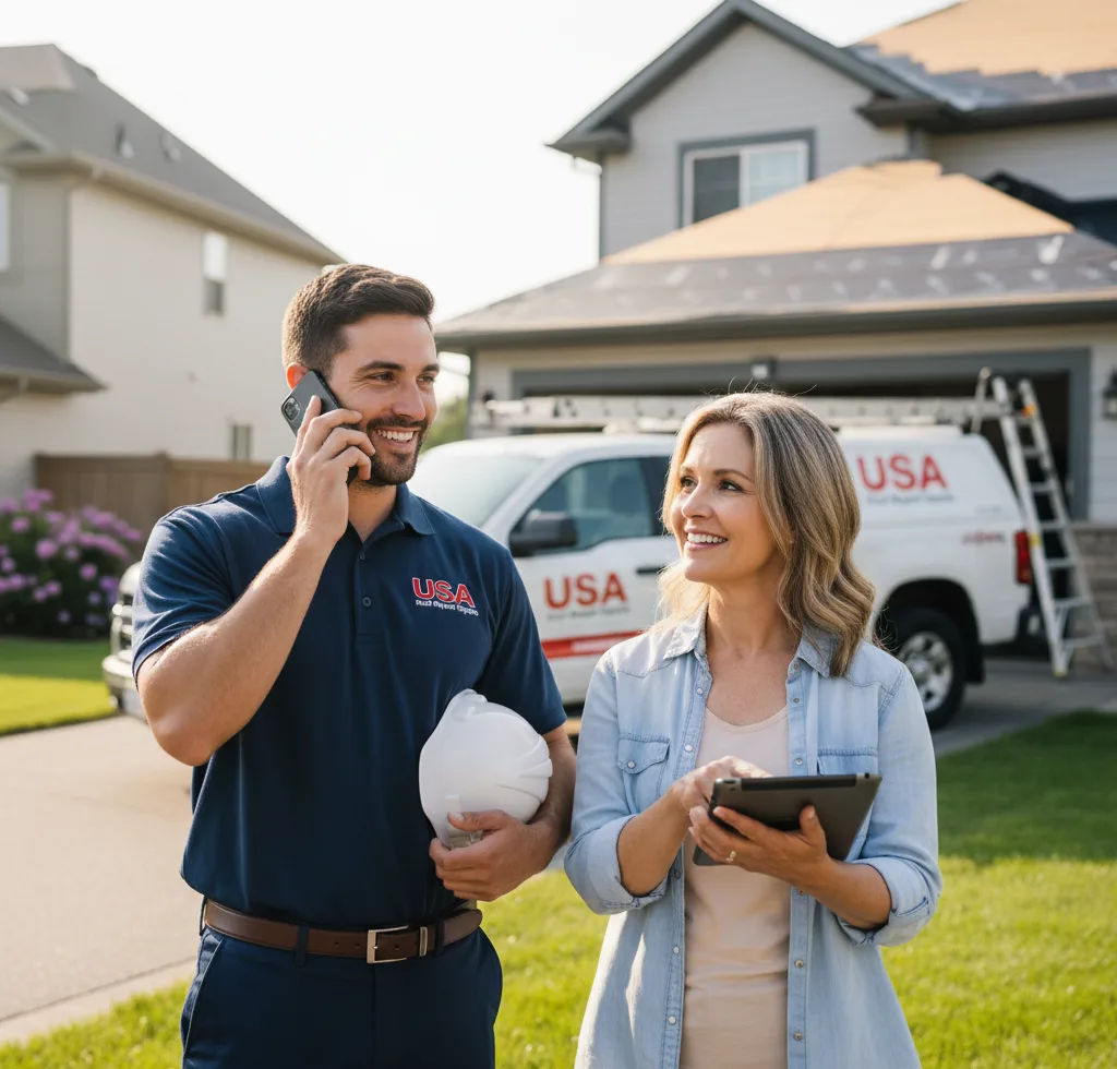 USA Roof Repair Experts customer support in North Branford